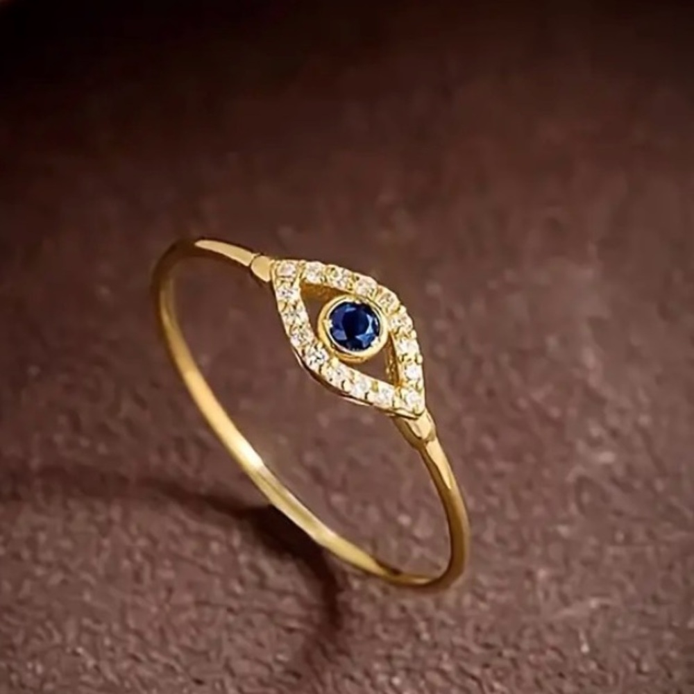 Evil Eye Ring | Gold